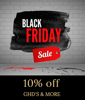 black friday SALE: 10% off ghd & all professional haircare!