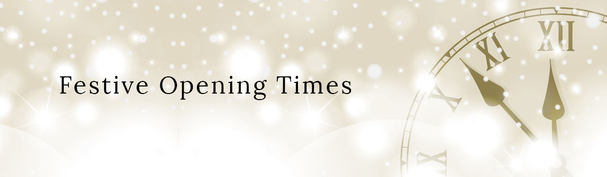 Festive Opening Times banner Festive Opening Times banner